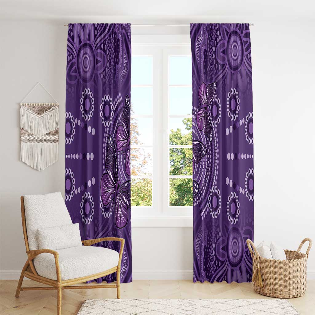 Purple Butterfly Spirit Window Curtain Australian Epilepsy Awareness - Aussie Hoodie