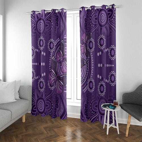 Purple Butterfly Spirit Window Curtain Australian Epilepsy Awareness - Aussie Hoodie