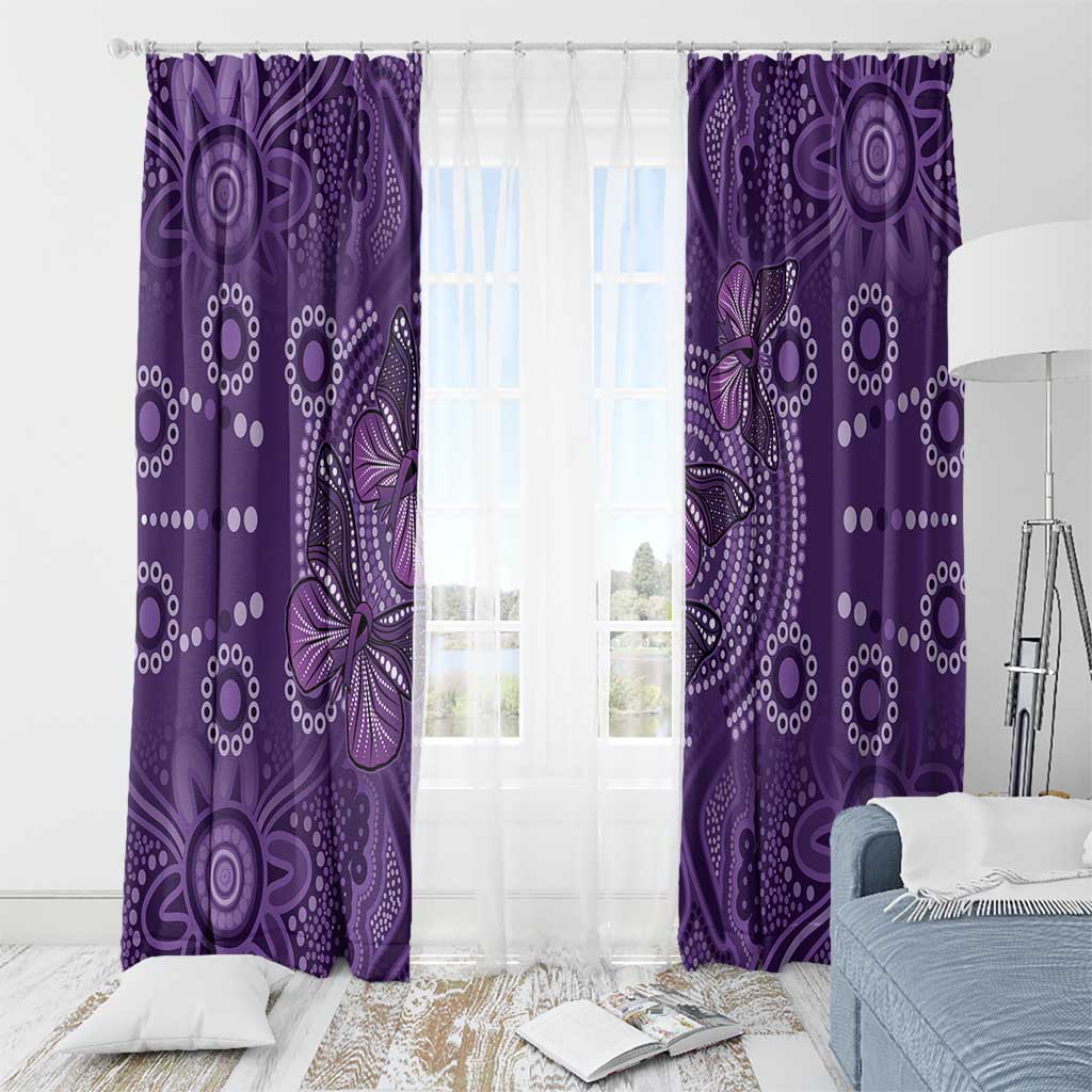 Purple Butterfly Spirit Window Curtain Australian Epilepsy Awareness - Aussie Hoodie
