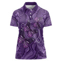 Purple Butterfly Spirit Women Polo Shirt Australian Epilepsy Awareness - Aussie Hoodie