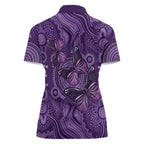 Purple Butterfly Spirit Women Polo Shirt Australian Epilepsy Awareness - Aussie Hoodie