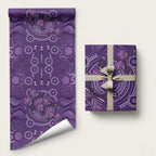 Purple Butterfly Spirit Wrapping Paper Australian Epilepsy Awareness - Aussie Hoodie