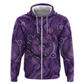 Purple Butterfly Spirit Zip Hoodie Australian Epilepsy Awareness - Aussie Hoodie