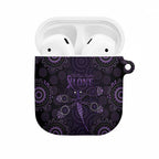 Purple Dragonfly Aboriginal of Hope AirPods Case Australian Epilepsy Awareness - Aussie Hoodie