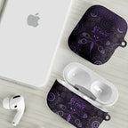 Purple Dragonfly Aboriginal of Hope AirPods Case Australian Epilepsy Awareness - Aussie Hoodie