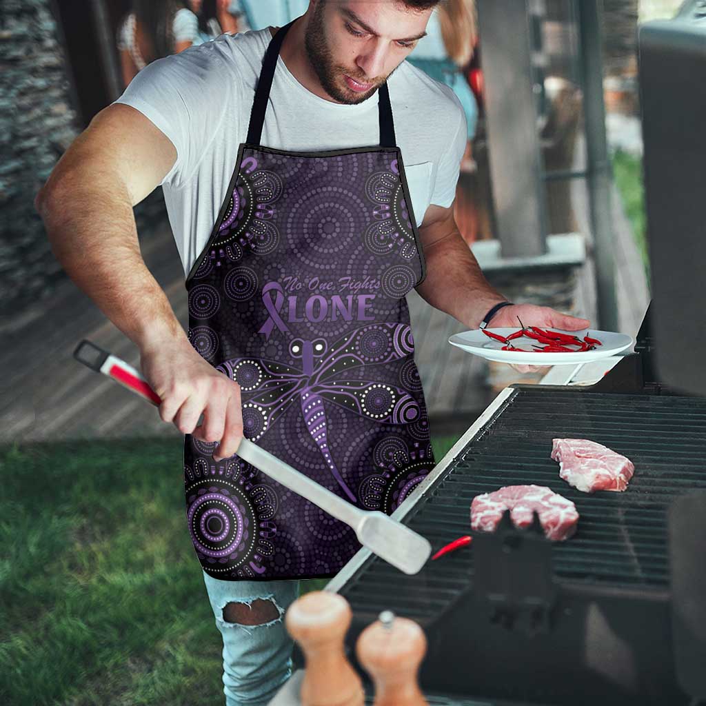 Purple Dragonfly Aboriginal of Hope Apron Australian Epilepsy Awareness - Aussie Hoodie