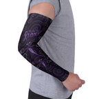 Purple Dragonfly Aboriginal of Hope Arm Sleeves Australian Epilepsy Awareness - Aussie Hoodie