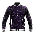 Purple Dragonfly Aboriginal of Hope Baseball Jacket Australian Epilepsy Awareness - Aussie Hoodie