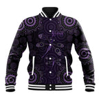 Purple Dragonfly Aboriginal of Hope Baseball Jacket Australian Epilepsy Awareness - Aussie Hoodie
