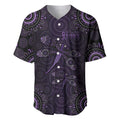 Purple Dragonfly Aboriginal of Hope Baseball Jersey Australian Epilepsy Awareness - Aussie Hoodie