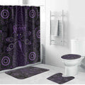 Purple Dragonfly Aboriginal of Hope Bathroom Set Australian Epilepsy Awareness - Aussie Hoodie