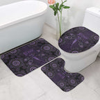 Purple Dragonfly Aboriginal of Hope Bathroom Set Australian Epilepsy Awareness - Aussie Hoodie