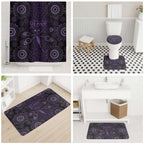 Purple Dragonfly Aboriginal of Hope Bathroom Set Australian Epilepsy Awareness - Aussie Hoodie