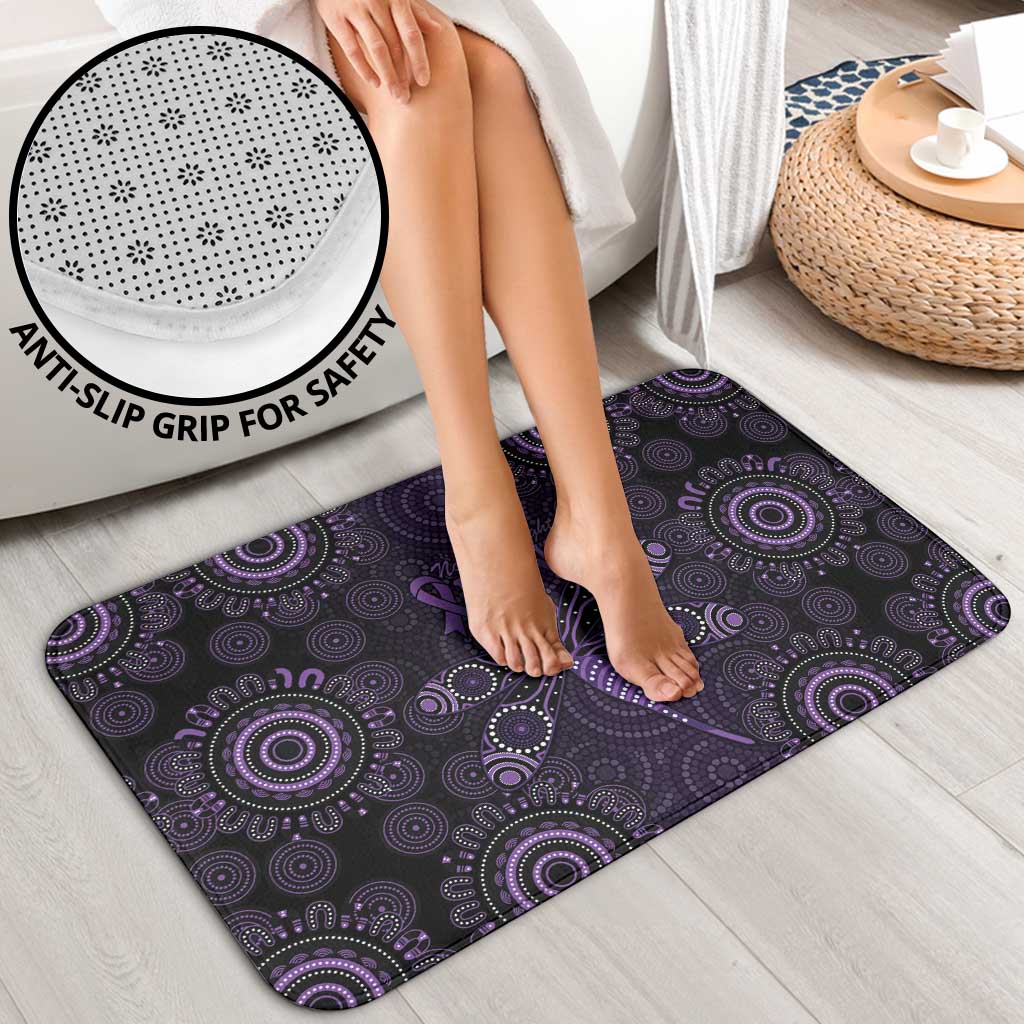 Purple Dragonfly Aboriginal of Hope Bathroom Set Australian Epilepsy Awareness - Aussie Hoodie
