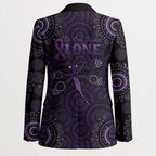 Purple Dragonfly Aboriginal of Hope Blazer Australian Epilepsy Awareness - Aussie Hoodie