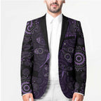 Purple Dragonfly Aboriginal of Hope Blazer Australian Epilepsy Awareness - Aussie Hoodie