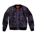 Purple Dragonfly Aboriginal of Hope Bomber Jacket Australian Epilepsy Awareness - Aussie Hoodie