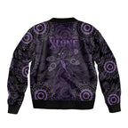 Purple Dragonfly Aboriginal of Hope Bomber Jacket Australian Epilepsy Awareness - Aussie Hoodie