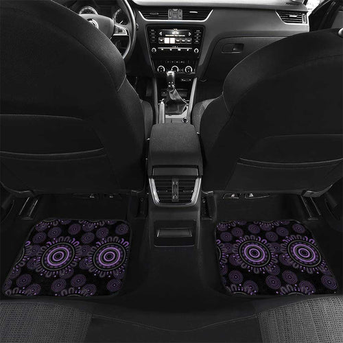 Purple Dragonfly Aboriginal of Hope Car Mats Australian Epilepsy Awareness - Aussie Hoodie