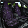 Purple Dragonfly Aboriginal of Hope Car Seat Cover Australian Epilepsy Awareness - Aussie Hoodie