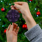 Purple Dragonfly Aboriginal of Hope Ceramic Ornament Australian Epilepsy Awareness - Aussie Hoodie
