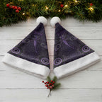 Purple Dragonfly Aboriginal of Hope Christmas Santa Hat Australian Epilepsy Awareness - Aussie Hoodie