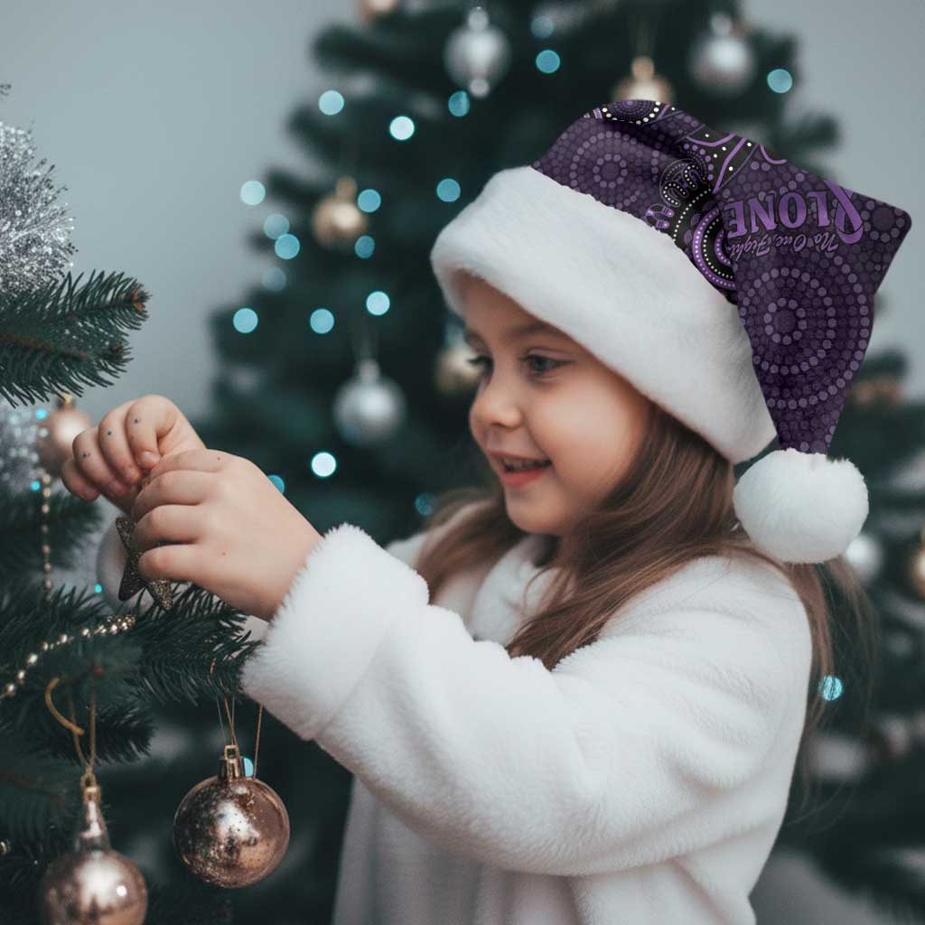 Purple Dragonfly Aboriginal of Hope Christmas Santa Hat Australian Epilepsy Awareness - Aussie Hoodie
