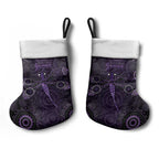 Purple Dragonfly Aboriginal of Hope Christmas Stocking Australian Epilepsy Awareness - Aussie Hoodie
