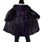 Purple Dragonfly Aboriginal of Hope Cloak Australian Epilepsy Awareness - Aussie Hoodie
