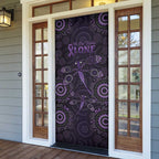 Purple Dragonfly Aboriginal of Hope Door Cover Australian Epilepsy Awareness - Aussie Hoodie