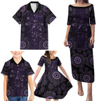 Purple Dragonfly Aboriginal of Hope Family Matching Puletasi and Hawaiian Shirt Australian Epilepsy Awareness - Aussie Hoodie