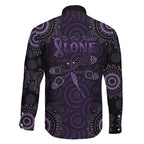 Purple Dragonfly Aboriginal of Hope Family Matching Puletasi and Hawaiian Shirt Australian Epilepsy Awareness - Aussie Hoodie