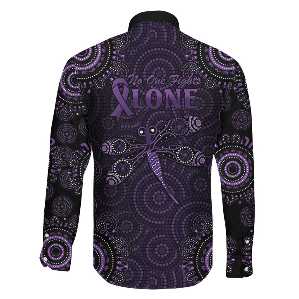 Purple Dragonfly Aboriginal of Hope Family Matching Puletasi and Hawaiian Shirt Australian Epilepsy Awareness - Aussie Hoodie