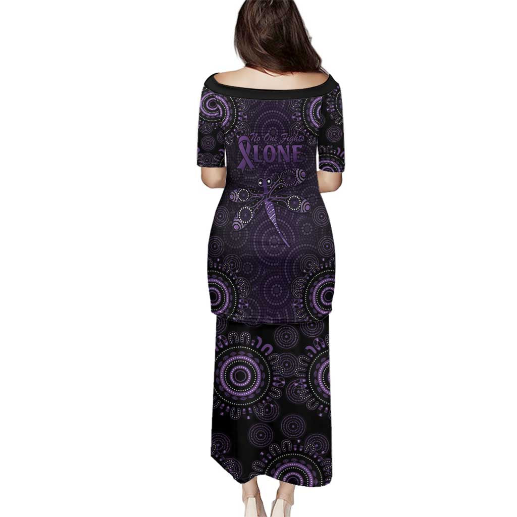 Purple Dragonfly Aboriginal of Hope Family Matching Puletasi and Hawaiian Shirt Australian Epilepsy Awareness - Aussie Hoodie