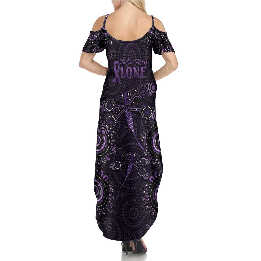 Purple Dragonfly Aboriginal of Hope Family Matching Summer Maxi Dress and Hawaiian Shirt Australian Epilepsy Awareness - Aussie Hoodie