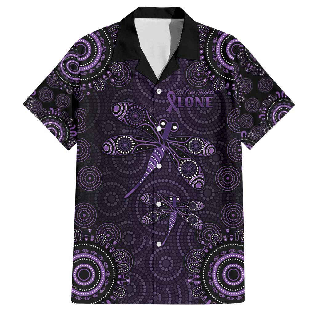 Purple Dragonfly Aboriginal of Hope Family Matching Tank Maxi Dress and Hawaiian Shirt Australian Epilepsy Awareness - Aussie Hoodie