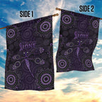 Purple Dragonfly Aboriginal of Hope Garden Flag Australian Epilepsy Awareness - Aussie Hoodie