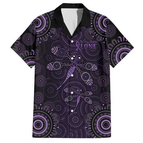 Purple Dragonfly Aboriginal of Hope Hawaiian Shirt Australian Epilepsy Awareness - Aussie Hoodie