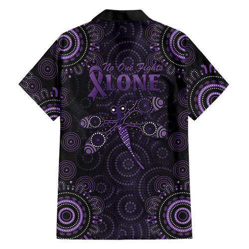 Purple Dragonfly Aboriginal of Hope Hawaiian Shirt Australian Epilepsy Awareness - Aussie Hoodie