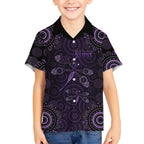 Purple Dragonfly Aboriginal of Hope Hawaiian Shirt Australian Epilepsy Awareness - Aussie Hoodie