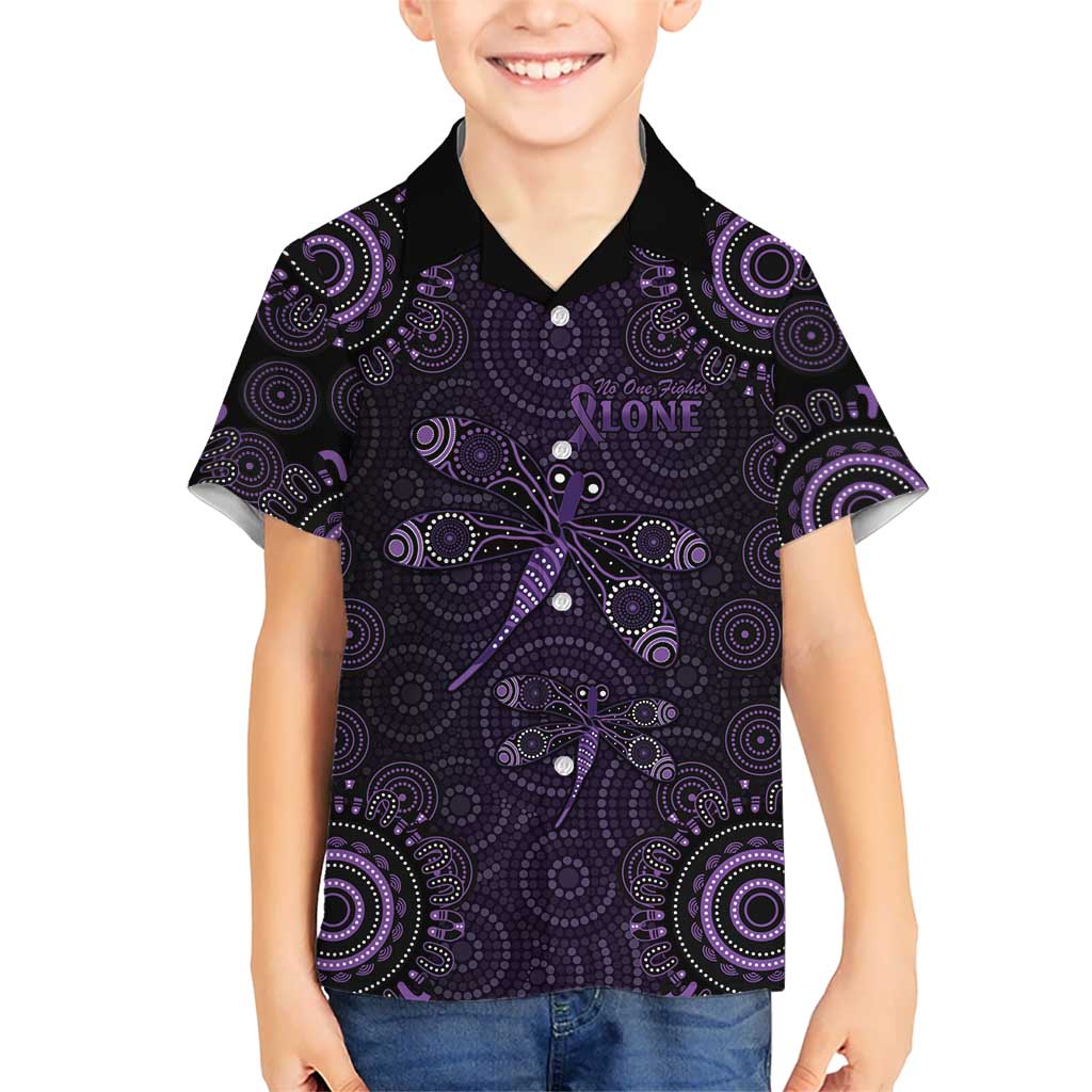 Purple Dragonfly Aboriginal of Hope Hawaiian Shirt Australian Epilepsy Awareness - Aussie Hoodie