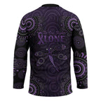 Purple Dragonfly Aboriginal of Hope Hockey Jersey Australian Epilepsy Awareness - Aussie Hoodie