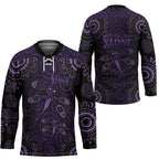 Purple Dragonfly Aboriginal of Hope Hockey Jersey Australian Epilepsy Awareness - Aussie Hoodie
