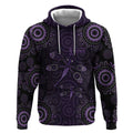 Purple Dragonfly Aboriginal of Hope Hoodie Australian Epilepsy Awareness - Aussie Hoodie