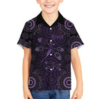 Purple Dragonfly Aboriginal of Hope Kid Hawaiian Shirt Australian Epilepsy Awareness - Aussie Hoodie