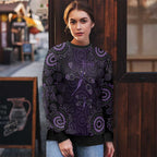 Purple Dragonfly Aboriginal of Hope Ugly Christmas Sweater Australian Epilepsy Awareness - Aussie Hoodie