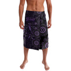 Purple Dragonfly Aboriginal of Hope Lavalava Australian Epilepsy Awareness - Aussie Hoodie