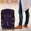 Purple Dragonfly Aboriginal of Hope Luggage Cover Australian Epilepsy Awareness - Aussie Hoodie