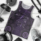 Purple Dragonfly Aboriginal of Hope Men Tank Top Australian Epilepsy Awareness - Aussie Hoodie