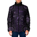 Purple Dragonfly Aboriginal of Hope Padded Jacket Australian Epilepsy Awareness - Aussie Hoodie